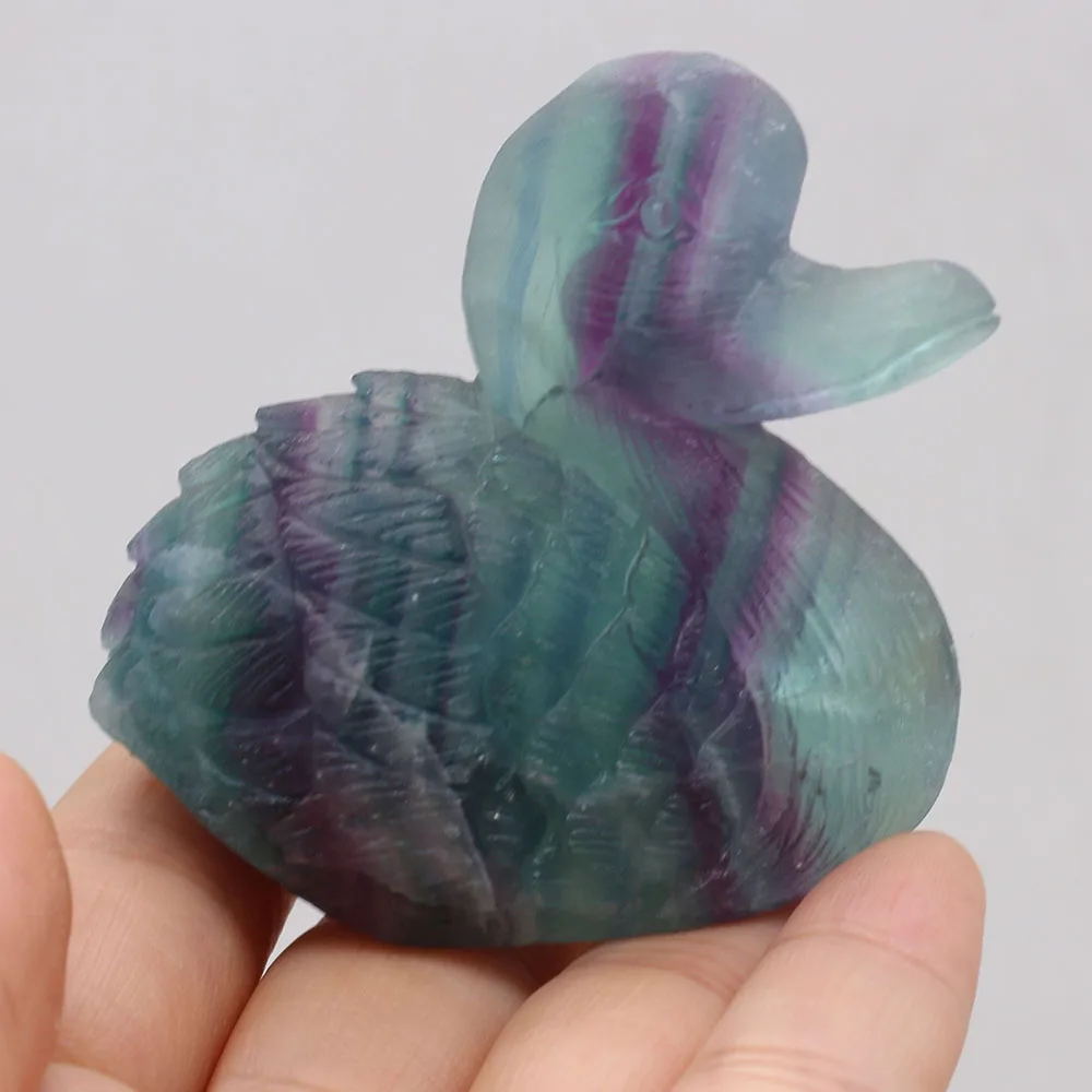 Natural Stone Decoration Swan-Shaped Artificial Mini Ornament Lucky Gift Bed-Room Garden Office Desk Small Ornaments