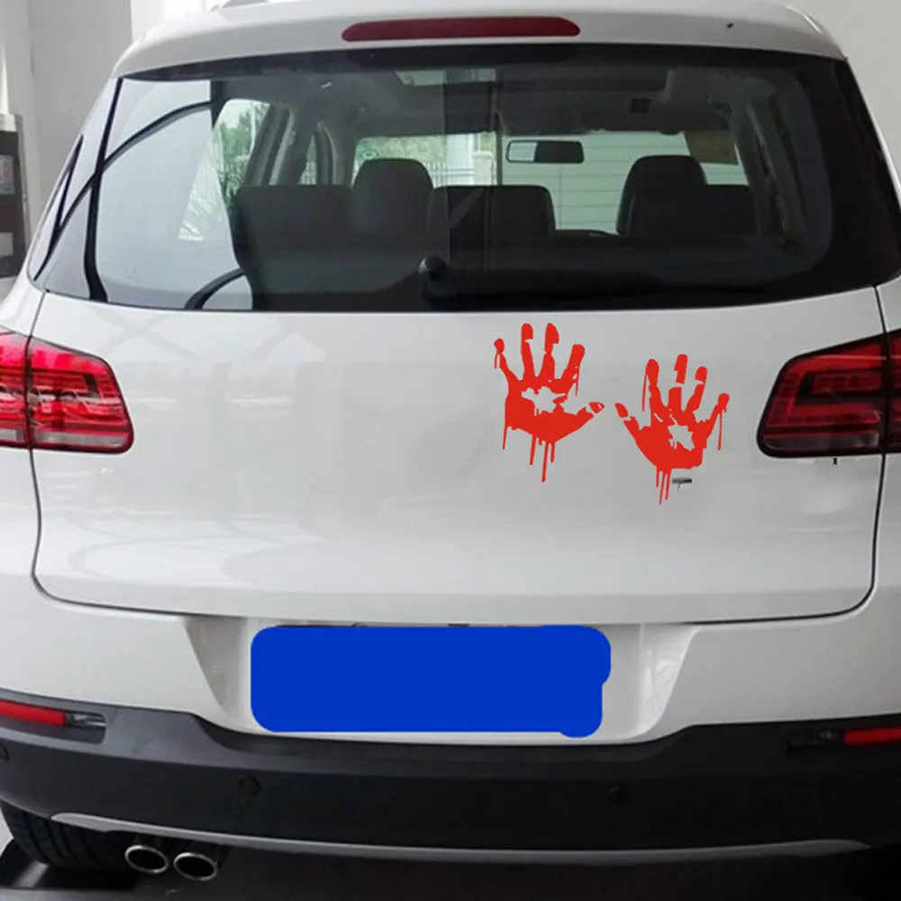 1 пара креативные автомобильные наклейки отражающие водостойкие хэндпринт