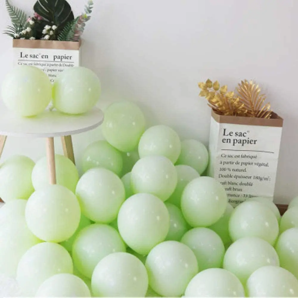 (Зеленый) украшение для макарон вечерние шарик пастельного цвета латексный