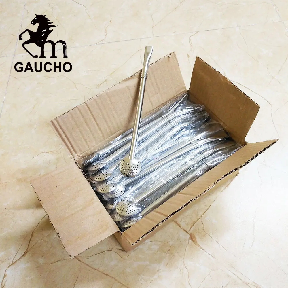 50 шт./лот GAUCHO Yerba Mate Straw нержавеющая сталь 19 см фильтр Bombilla кухонный напиток