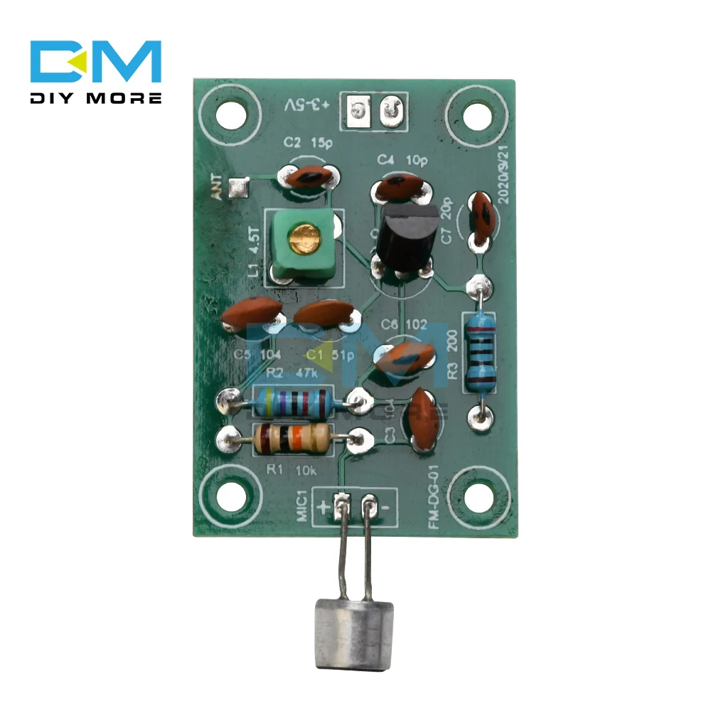 FM модуль приемника передатчика мини беспроводной микрофон регулируемая