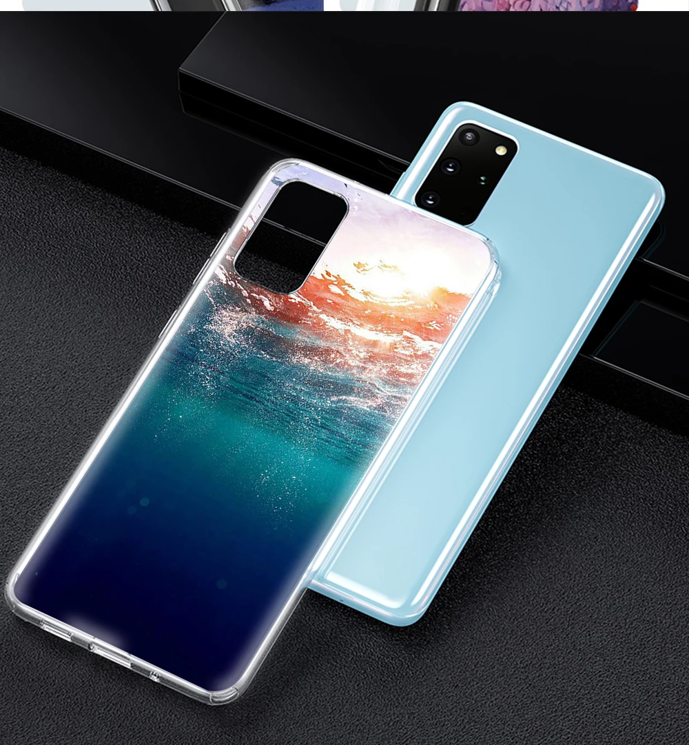 

Cat Landscape Case for Samsung A50 A51 A71 A70 A40 A20 A20E S10 S20 S9 S8 S7 Edge Ultra Puls Note 20 10 9 8 Ultra Plus Soft Capa