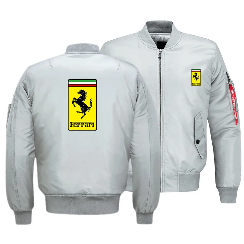 

spring and autumn new CAR logo jacket men's fashion stand-up collar No. 1 bomber jacket men's baseball uniform jacket