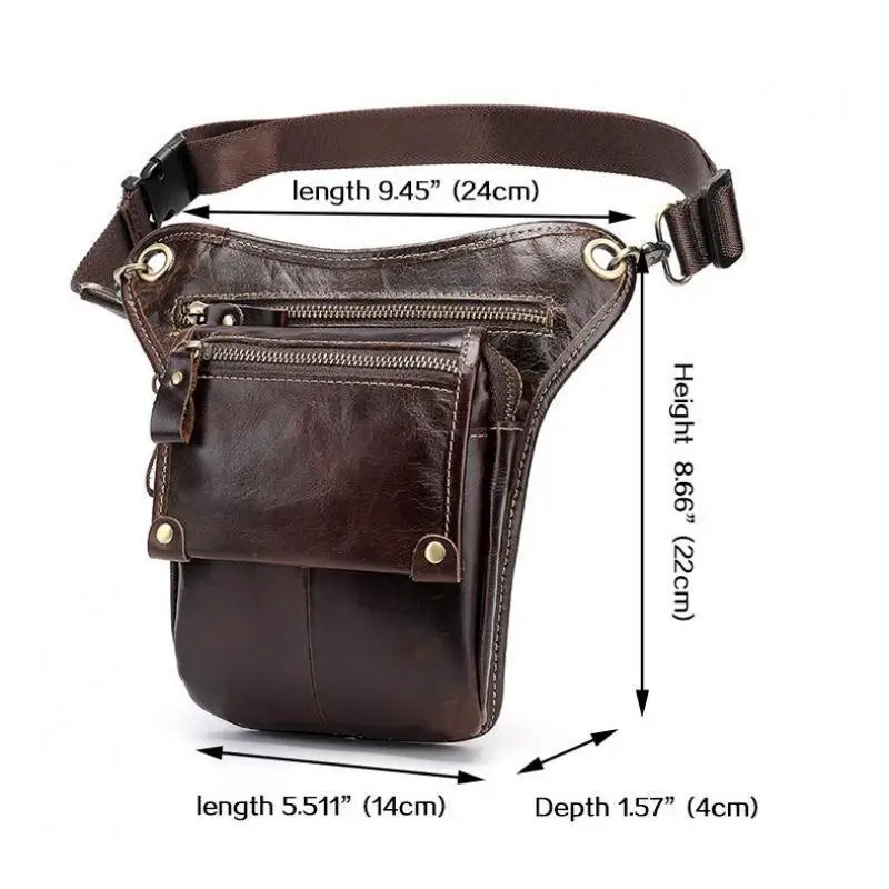 

Bestform Outdoor Leisure Men Waist Bag 2020 New Genuine Leather Multi-function Belt Pouch Casual Solid Color Small Bag