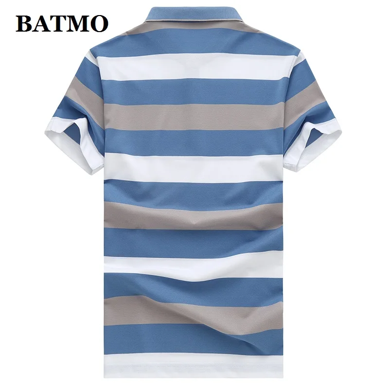 BATMO 2020 Новое поступление летние хлопковые полосатые поло мужские рубашки DT2108 |