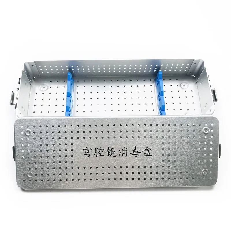 Disinfection Box Tray Aluminium Alloy Hysteroscopy Sterilization Tray Case Surgical Instrument