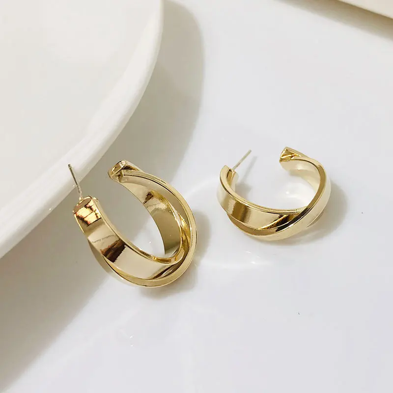 

Новые модные простые серьги, высококачественные антиаллергенные