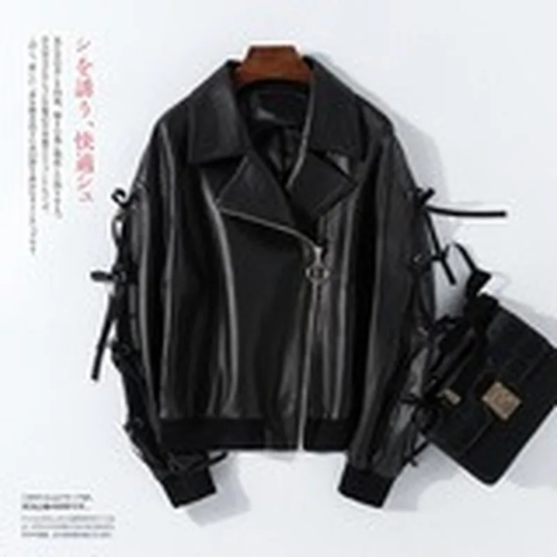 

Женская кожаная куртка, короткое пальто из 100% овчины, женские мотоциклетные пальто и куртки, весна-осень 2021, Женская куртка Pph3412