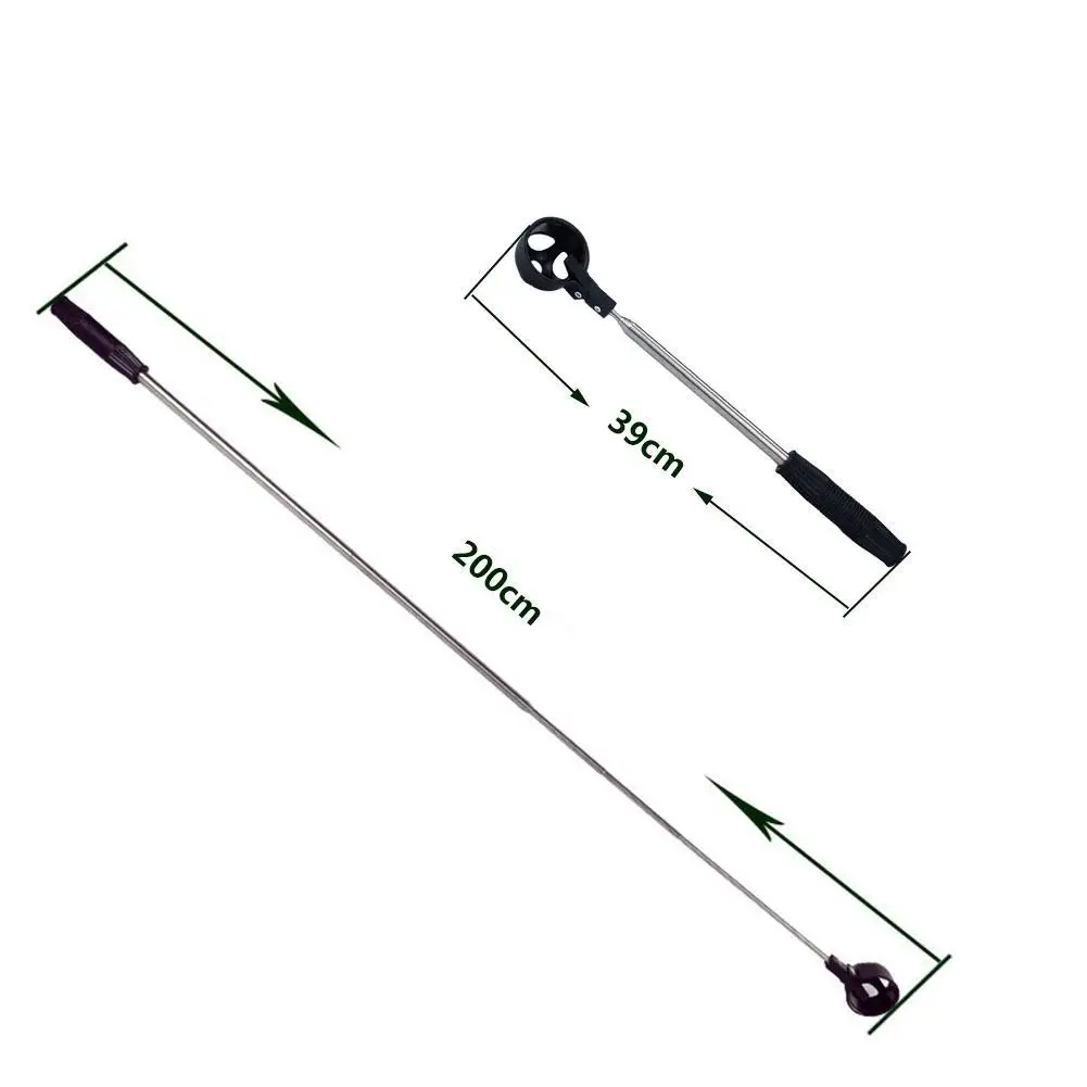 

Golf Ball Picker Retractable Portable Metal Golf Ball Automatically Stick Up The Cue Pick Picker J8T8