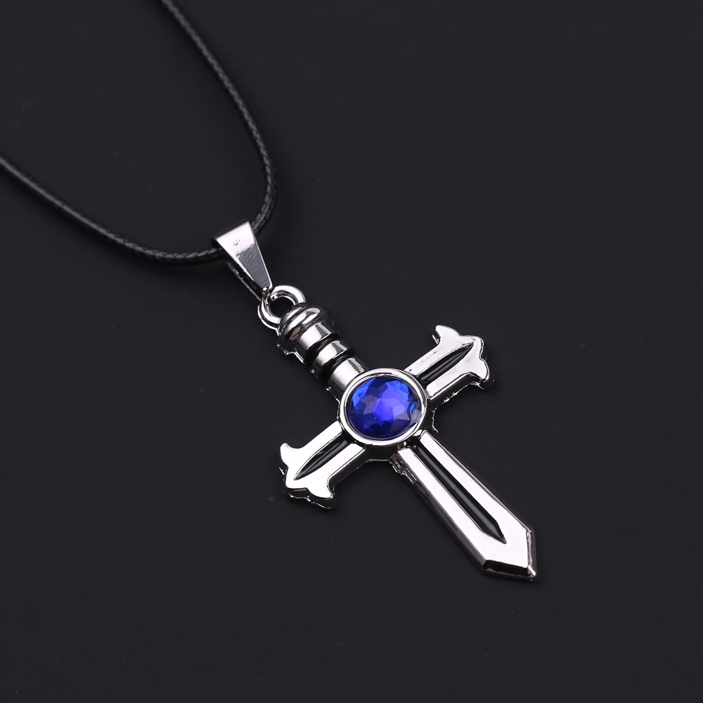 Мультяшные украшения модные синие аниме кристаллы крест фея фигурка хвоста