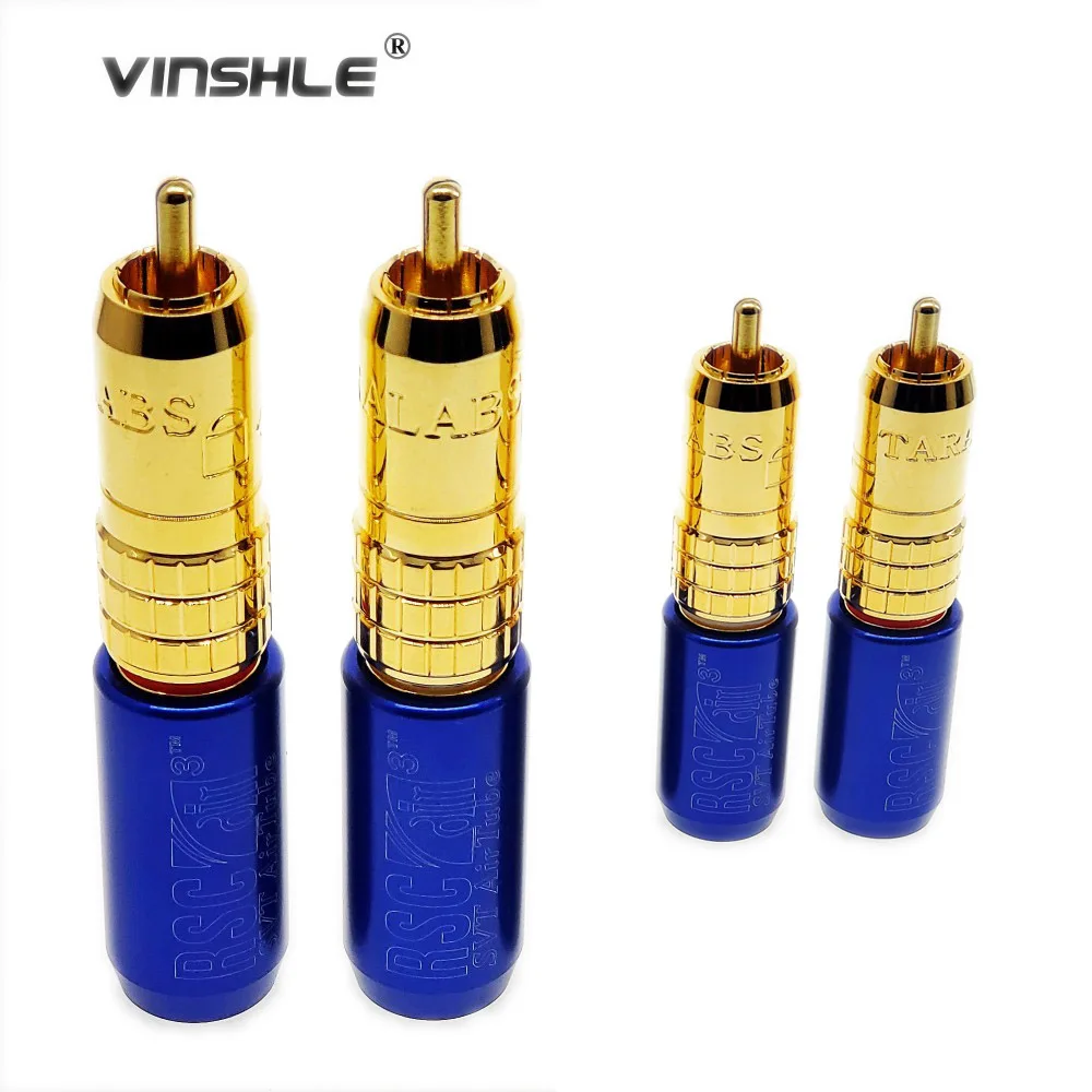 Оригинальный оригинальный Hi Fi taralabs RSC air3 Series 2 RCA штекер 4/комплект|Коннекторы и
