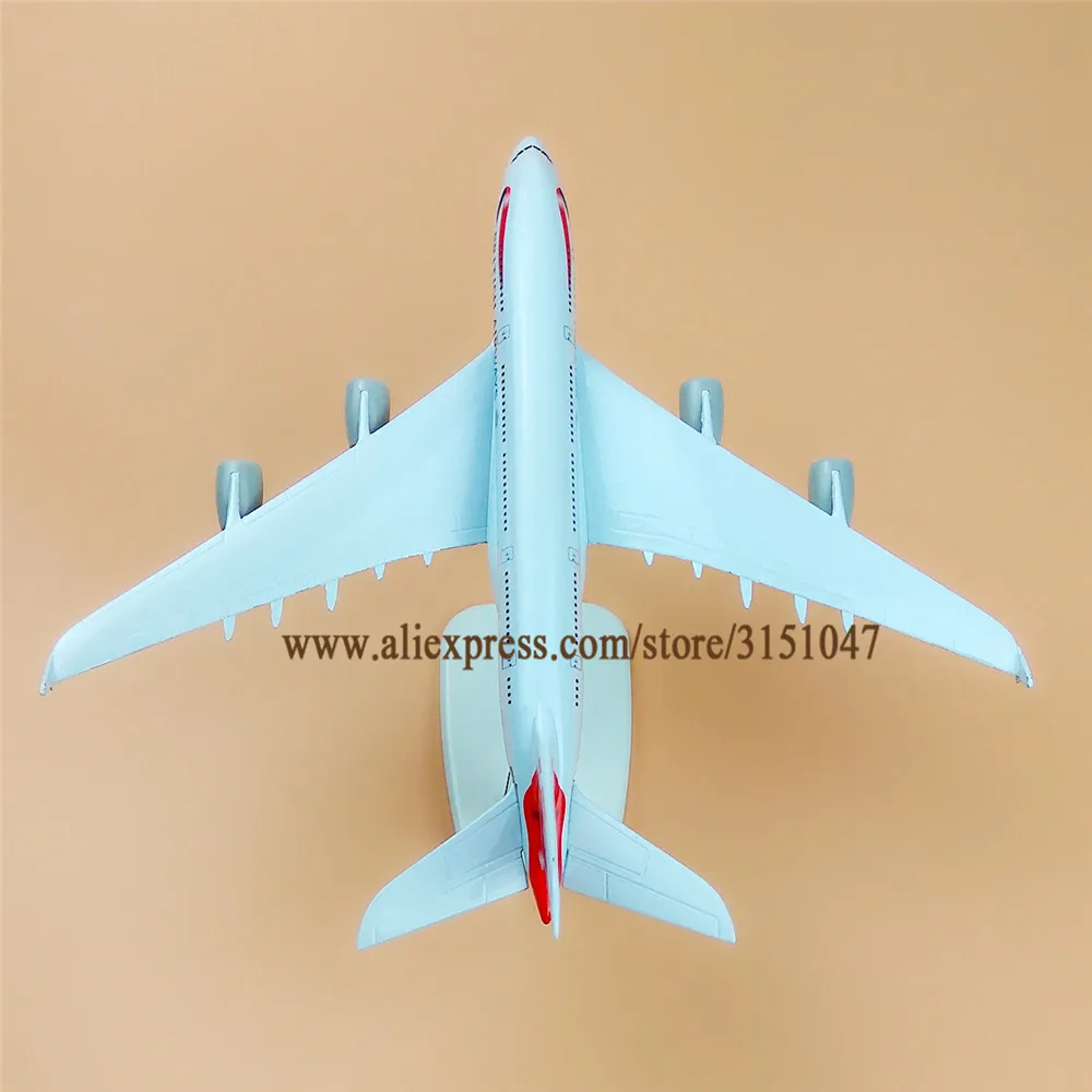 Модель самолета из металлического сплава 20 см A380 | Игрушки и хобби