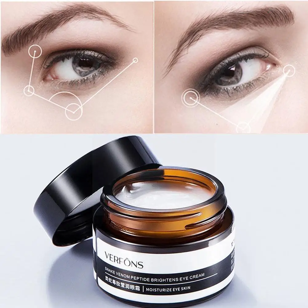 

30g Snake Venom Peptide Moisturizing Eye Cream Smoothing Eye Fine Care Lines Tightens Skin Eye Circles Fade O0W3