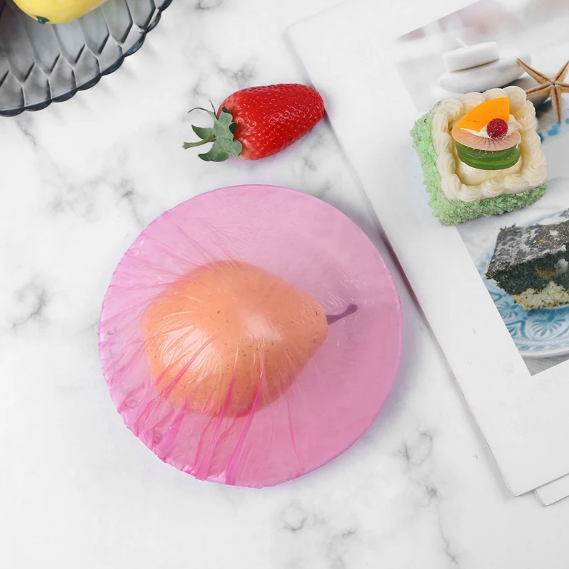 

Wood Desk Calendar Retro Vintage Wood Block Perpetual Calendar with 120Pc Disposable Solid Color Plastic Bowl Cover