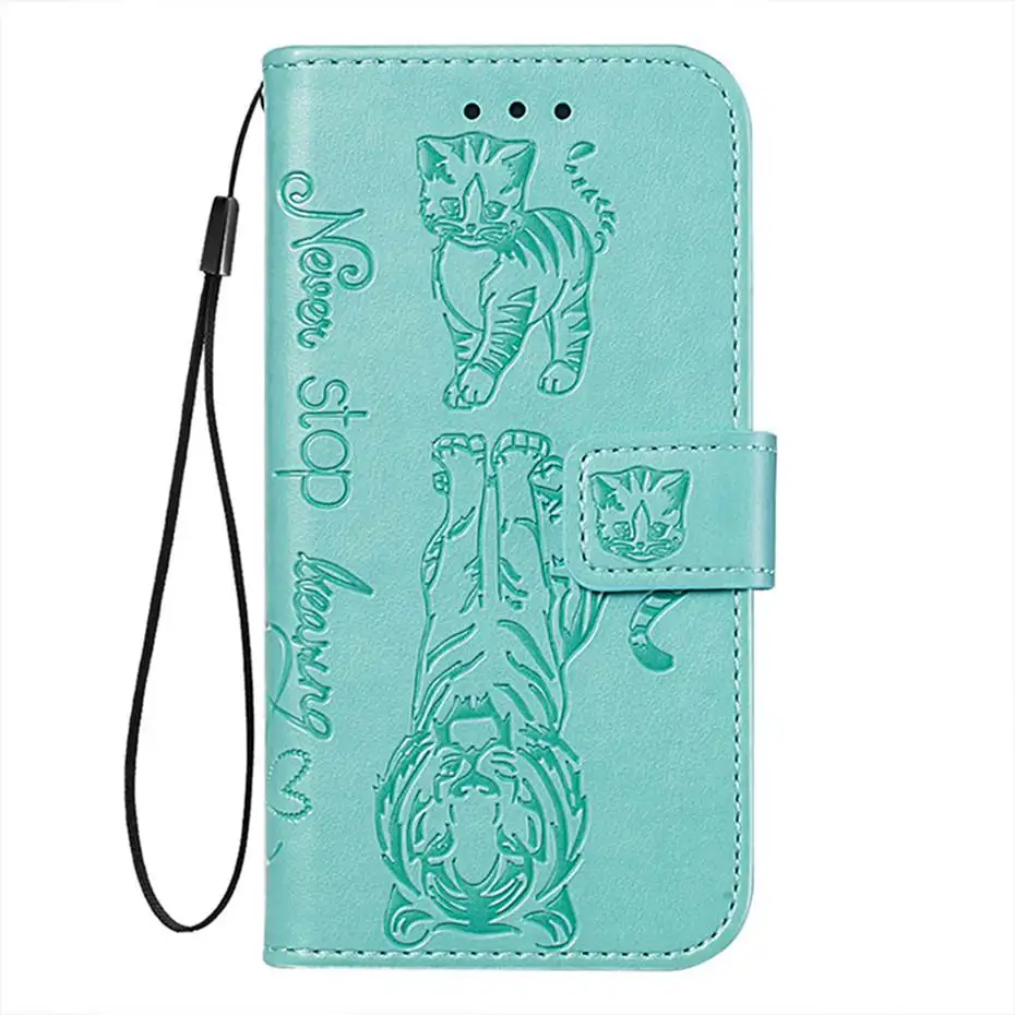 Кожаный чехол-книжка с 3D изображением кошки и Тигра для huawei P30 P20 Pro mate 30 Lite P Smart Z Y7