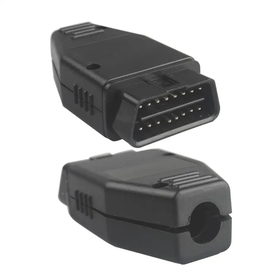 Заводская цена! 50 шт./лот 16 Pin OBD 2 OBDII штекер адаптера соединительный кабель