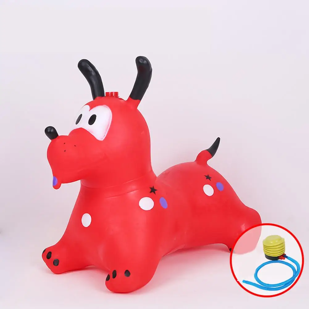 music soaring dog Детская надувная игрушка для верховой езды, уличная детская утолщенная езда, гарцующая лошадь, игровой домик, игрушки, рождественский подарок - Цвет: music soaring dog