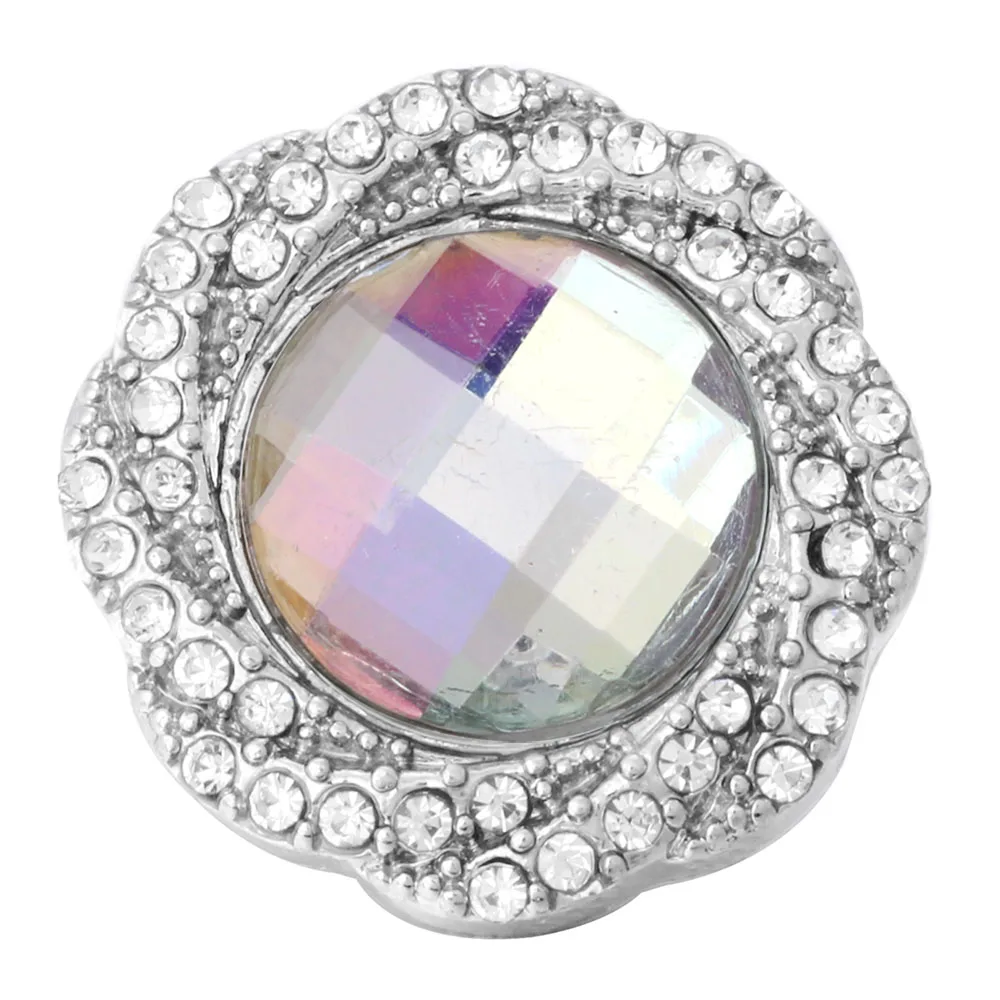 5 шт./лот Новинка 18 мм кнопки ювелирные изделия в виде цветка из стразов украшения