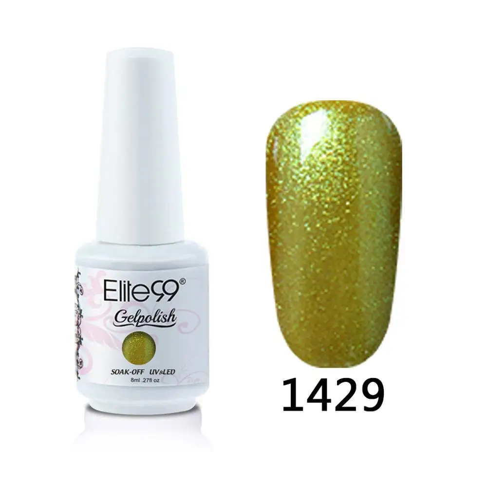 1429 Elite99 8 мл Гель-лак для ногтей Vernis Полупостоянный лак для ногтей УФ-гель лак для ногтей эмаль для маникюра Лак для ногтей - Цвет: 1429