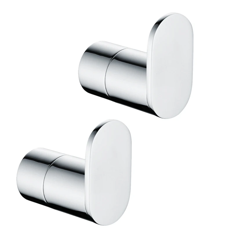 

DWZ SUS Stainless Steel Round Wall Mounted Towel Ring Robe Hook Door Hanger Coat Cloth Hooks