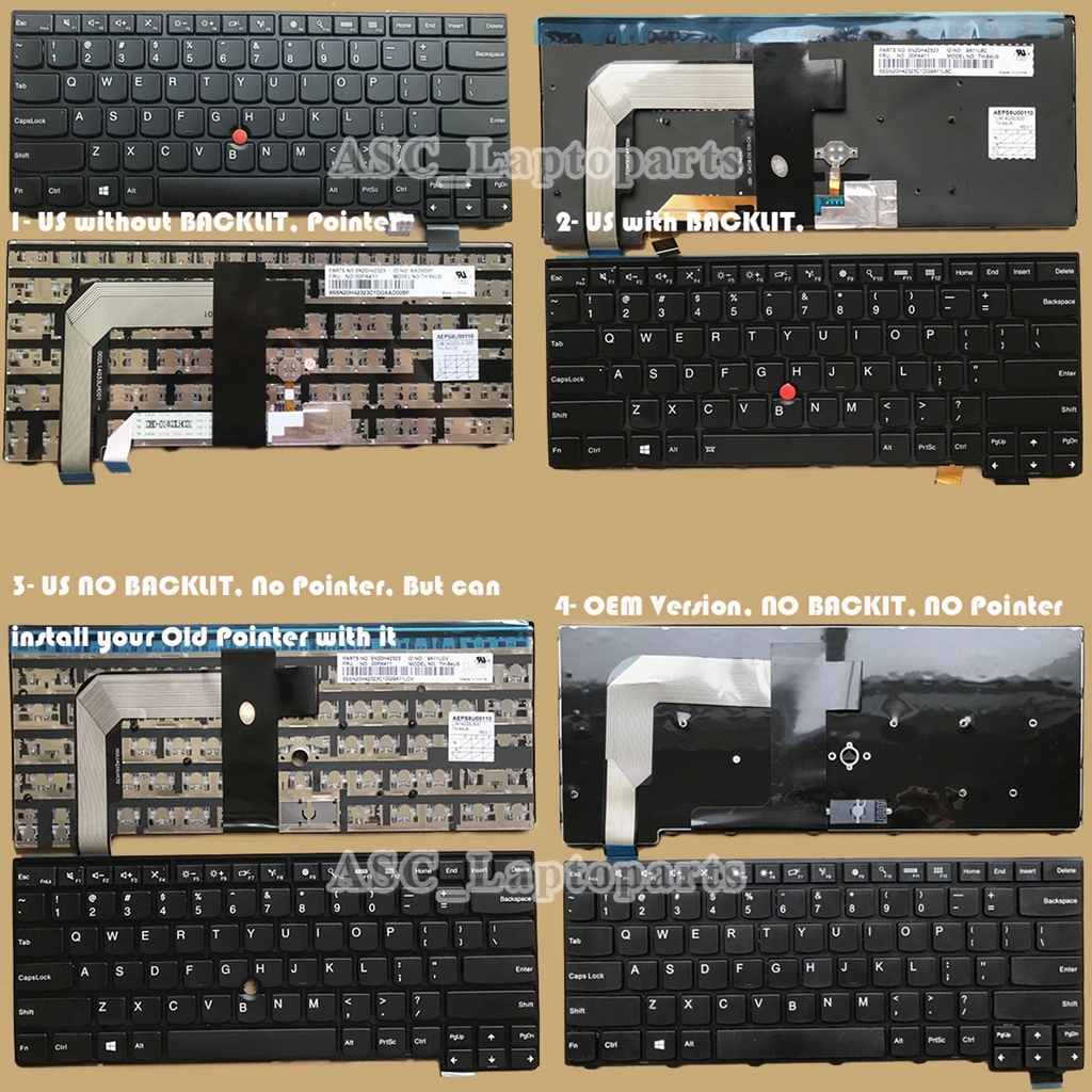 

Новая клавиатура QWERTY США для Lenovo Thinkpad T460S T470S 01EN600 01YR046, черная рамка, подсветка, указатель