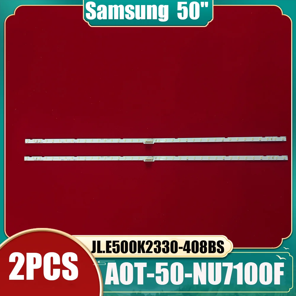 

2 PCS LED strip for Samsung UE50NU7400 UN50NU7100 UE50NU7100 UE50NU7020 50NU7400 UN50NU6900 UE50NU7090 UA50NU7800 V8N1-50