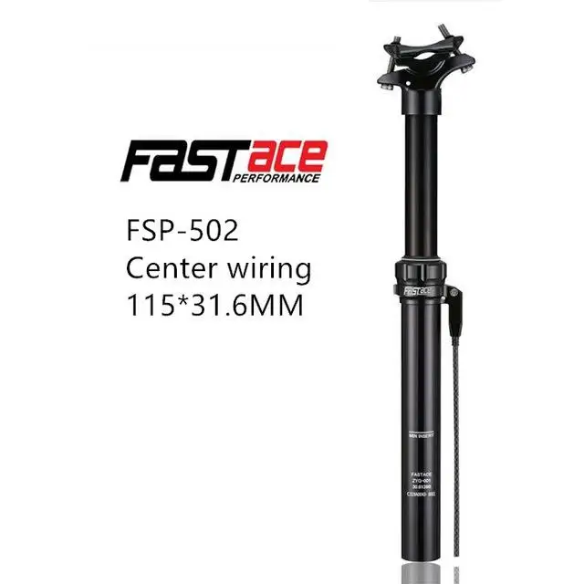 center502 100 31.6MM Fastace покрытая гидравлическая линия давления масла управления телескопическая подъемная труба сиденья подседельная труба для велосипеда седло, штырь 30,9/31,6 мм - Цвет: center502 100 31.6MM