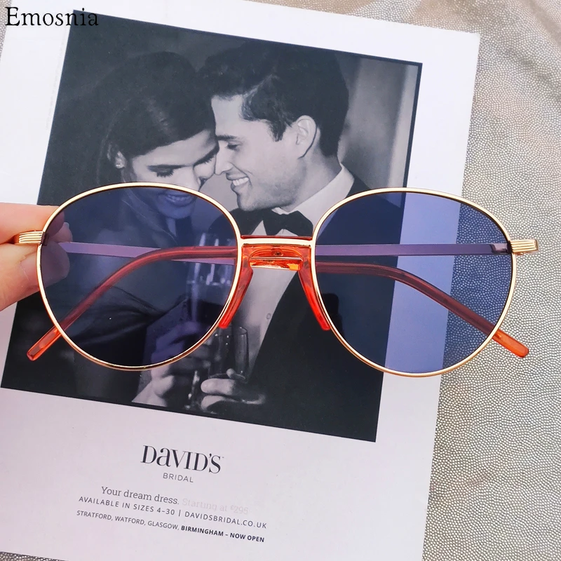 Винтажные круглые солнцезащитные очки в стиле стимпанк женские летние