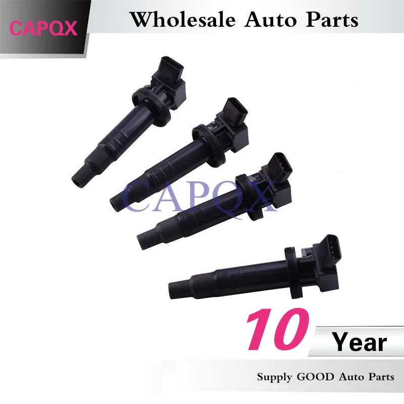 Катушка зажигания CAPQX 4 шт. OEM:90919 02239 90919 02262 для Celica Corolla Matrix MR2 AXIO AYGO RAV4 RUNX YARIS 1999 2010|coil
