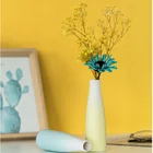 Креативные керамические вазы в скандинавском стиле, красивые настольные украшения, элегантные декоративные цветочные вазы, украшения для комнаты, диаметр 50 л.с.