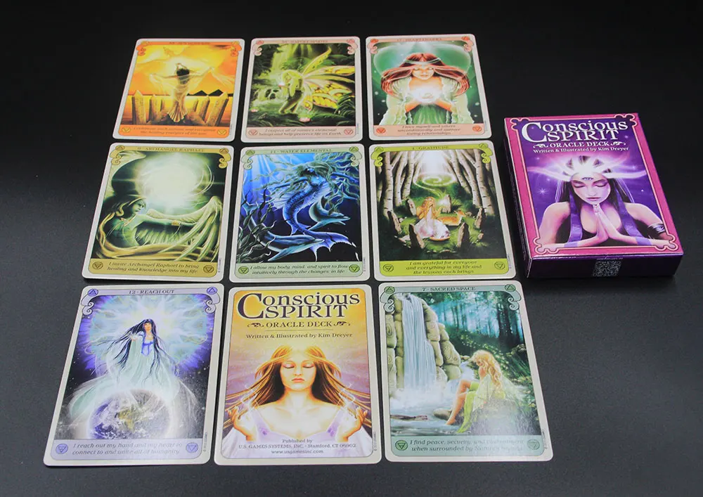 

Oracle Tarot of Conscious Spirit Board Games Divination for Adults and Children Table Game Dobble Playing Card Decks
