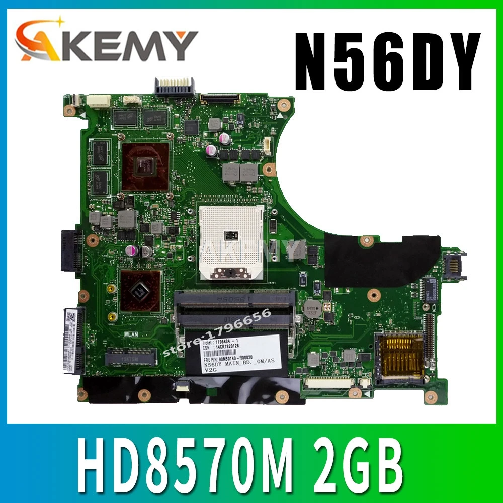 N56DY материнская плата для ноутбука ASUS N56D N56DP R501DY N56DYA 60 NQOMB1002 C03 HD 8570M HD8570M 2GB