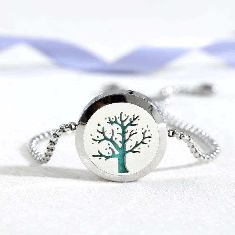 Браслет для ароматерапии 316L нержавеющая сталь диффузор эфирного масла медальон