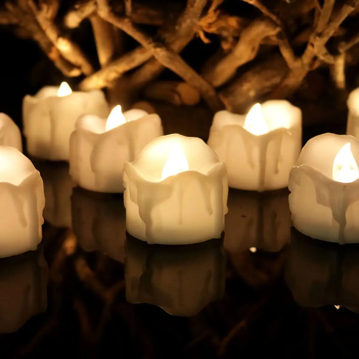 12 шт. в упаковке светодиодный беспламенный автоматический точечный светильник