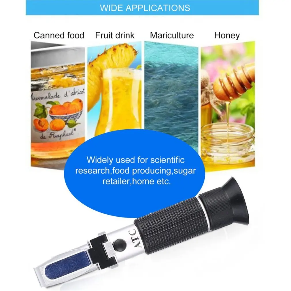 Refractometer 0~32% Optical Sugar Food Beverages Drink Juice ATC Content Meter Tool Test Handheld Measuring Tester | Инструменты