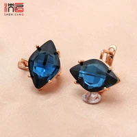 shenjiang new fashion simple horse eye dangle earrings for women wedding party elegant temperament jewelry anti allergy eardrop
