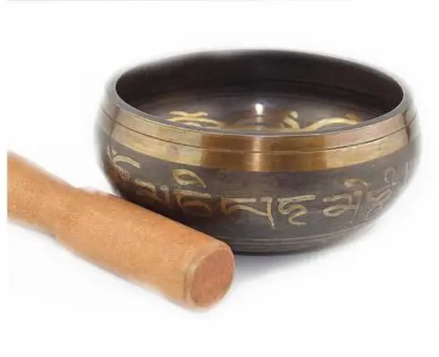 

10.5cm Yoga Tibetan Singing Bowl Himalayan Hand Hammered Chakra Meditation Home Decoration Crafts Religion Belief