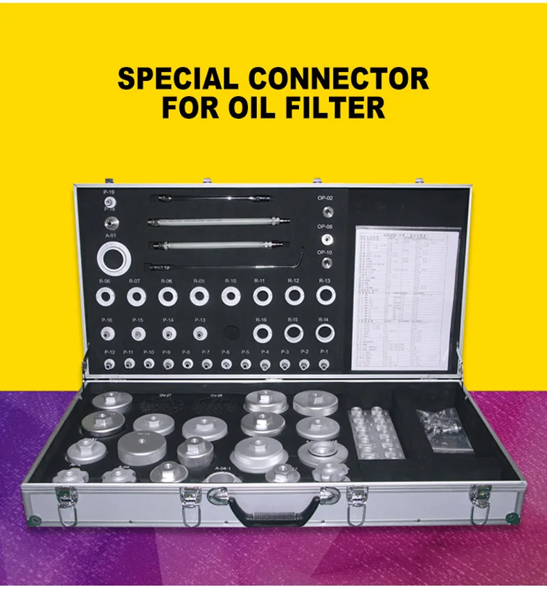 

Car Oil filter connector Lubrication system cleaning machine Special connector for engine oil changer Auto maintenance tools
