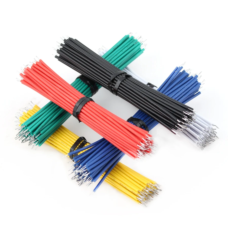 Оловянная макетная плата кабель для пайки ПП 24 AWG 8 см соединительный Fly Jumper
