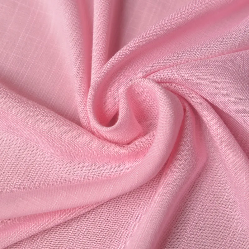 Высококачественная вискозная хлопчатобумажная ткань розовое тканевое платье
