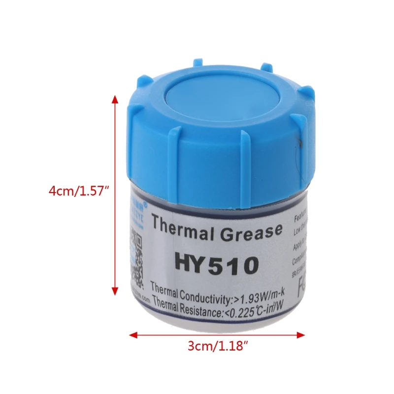 

2019 New 15g HY510 CPU Thermal Grease Compound Paste Heat Conductive Silicone Paste Hardware