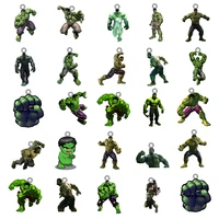 disney marvel avengers figure hulk hot sale charms epoxy resin pendant acrylic jewelry for diy making accessories jewelry xds532