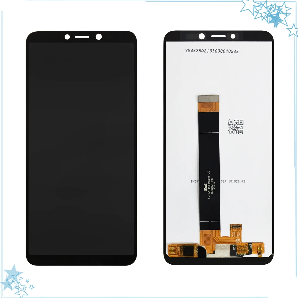 Black For Wiko Tommy 3 Plus LCD Display and Touch Screen Digitizer Assembly Replacement Cell Phone Accessories Part