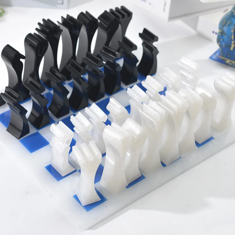

Хит продаж, Шахматы 3D из эпоксидной смолы, 2 шт.