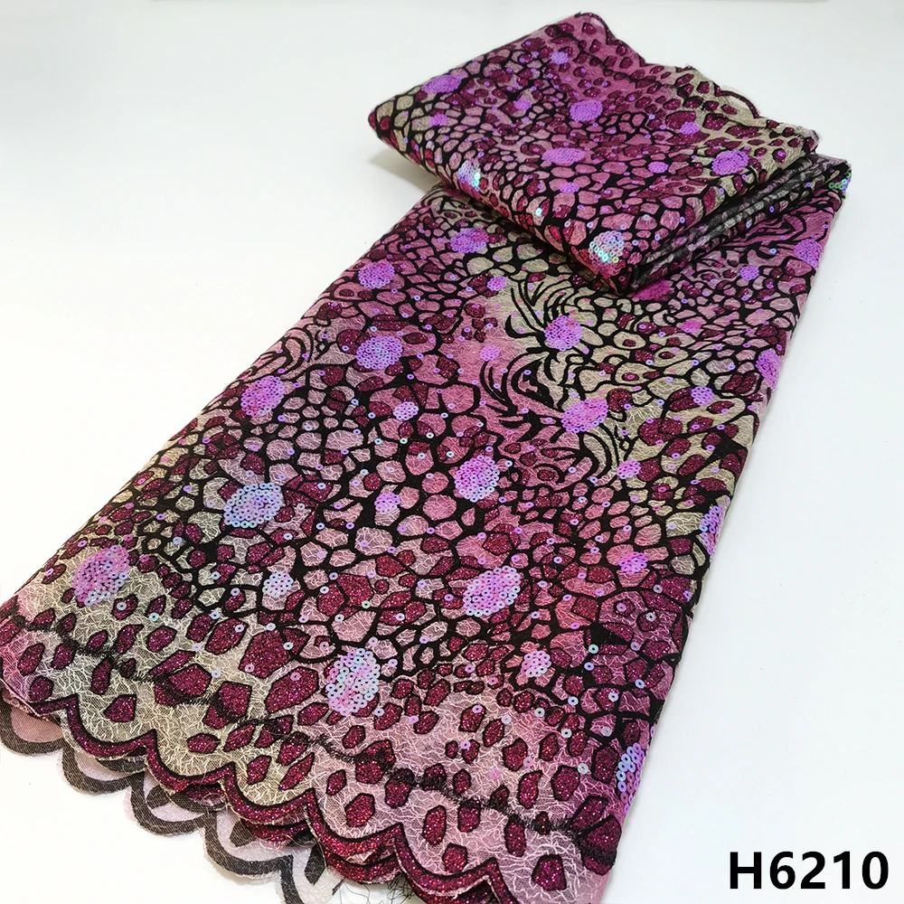 

Latest African Velvet Sequined Lace Fabric High Quality 2022 French Mesh Flocking Tulle Lace Fabric For Wedding Dress HJ6210