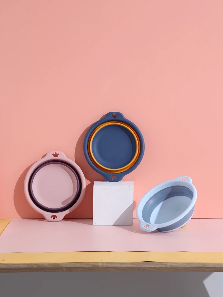 

Бытовая Складная Раковина разных размеров, портативная Экологически чистая пластиковая раковина, туалетные принадлежности для ванной ком...