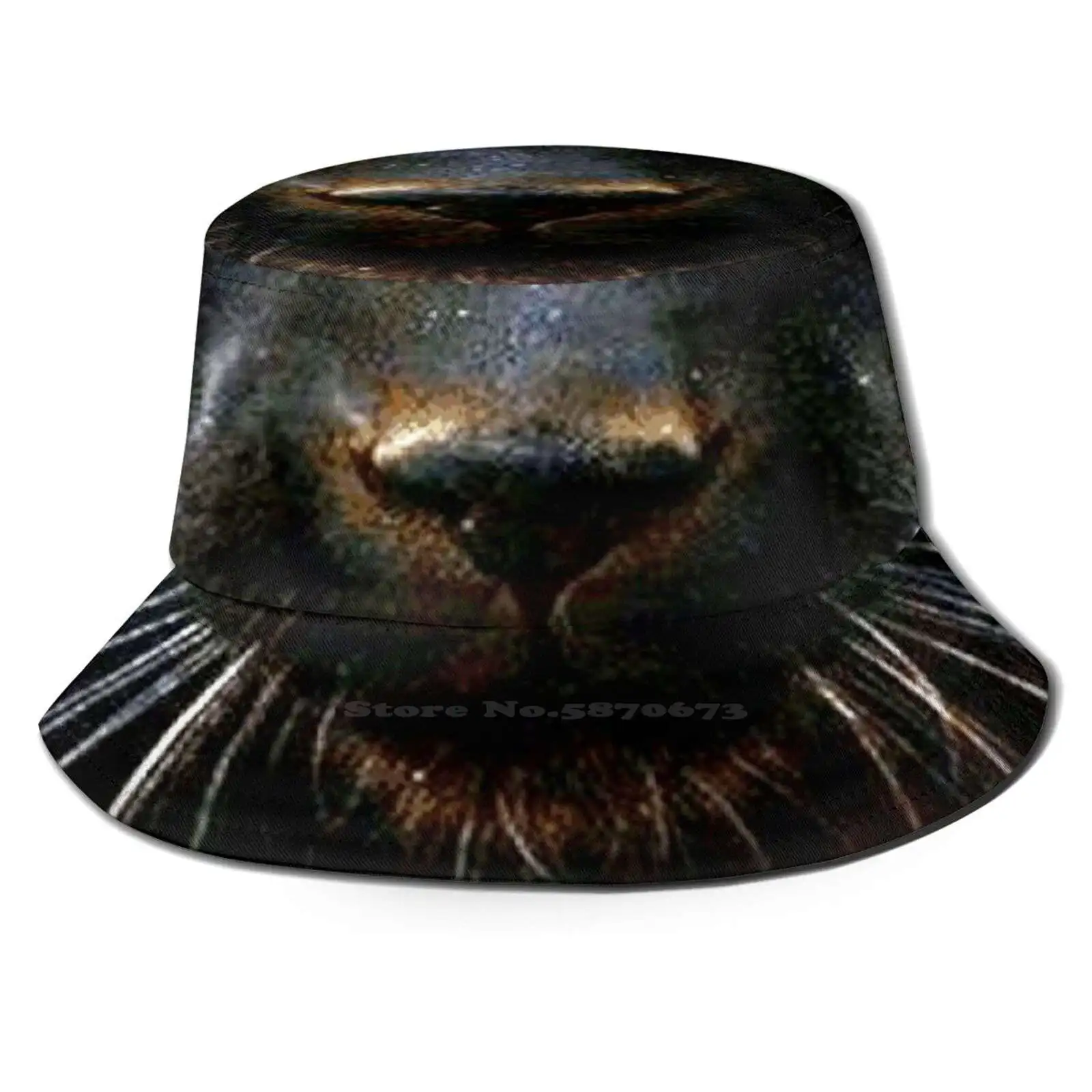 

Панама с черным рисунком для путешествий, дизайнерская летняя шляпа с рисунком животного, Лев, красивая пантера, милый дождевой лес, Дикая ж...