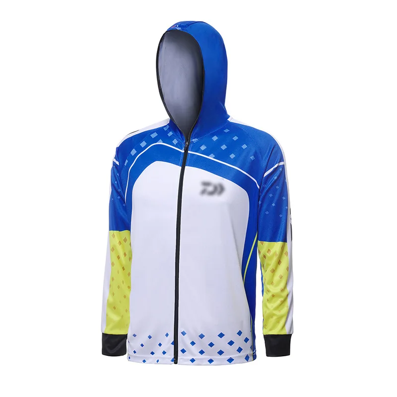 Мужская спортивная рубашка Daiwa дышащая быстросохнущая с длинным рукавом и