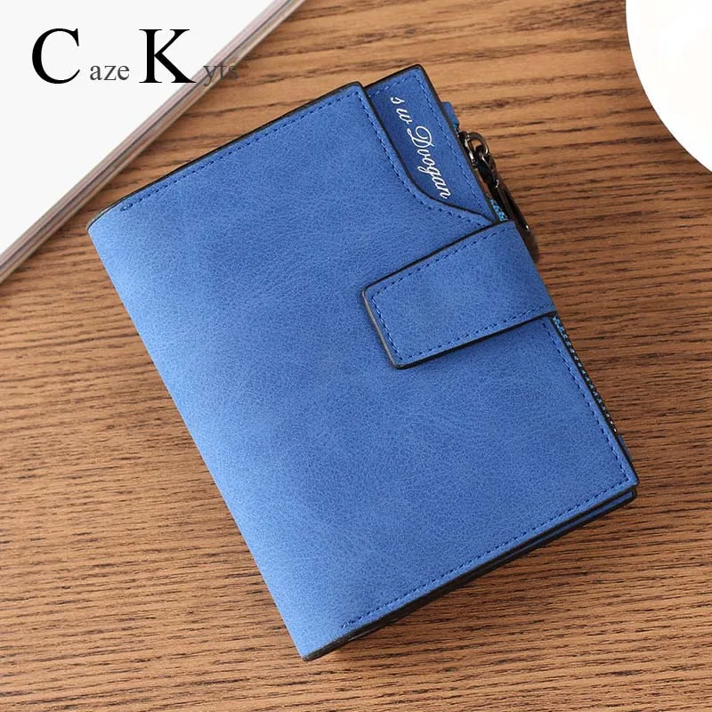 Женский короткий кошелек на молнии Многофункциональный модный простой