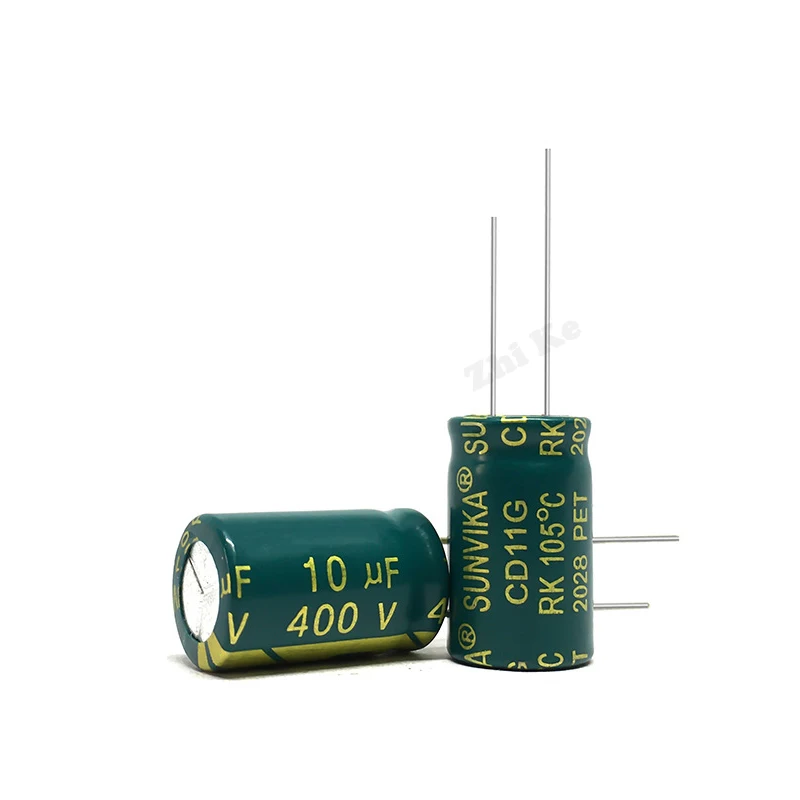 10 шт. 400 в мкФ 8*12 мм низкий ЭПС алюминиевый электролитический конденсатор